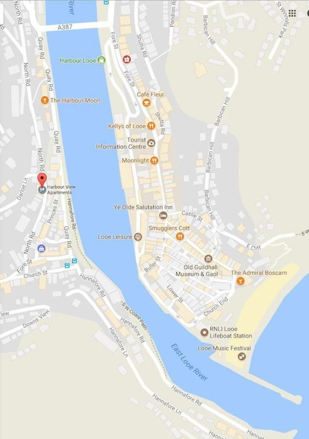 Apartamento Polmear Harbour View With Terrace Looe Exterior foto