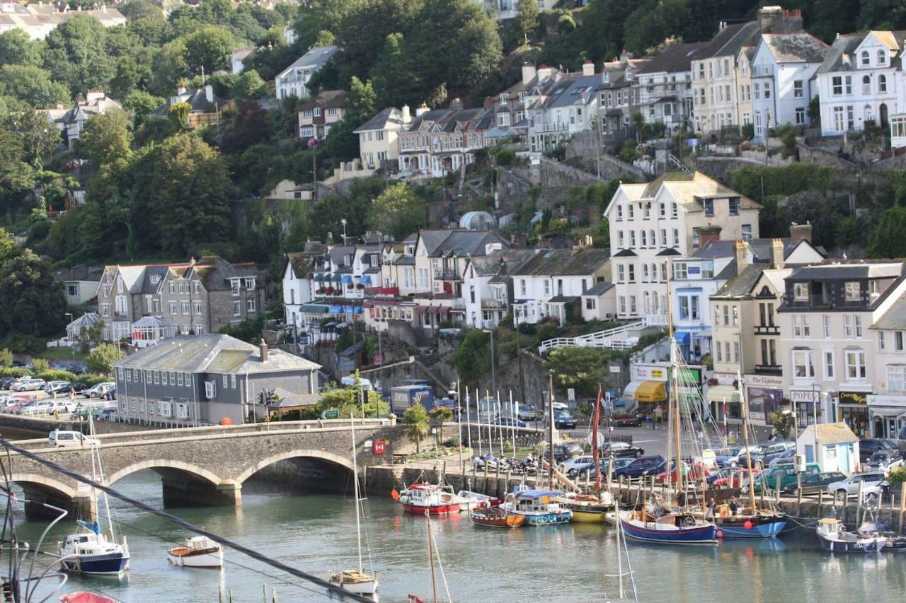 Apartamento Polmear Harbour View With Terrace Looe Exterior foto